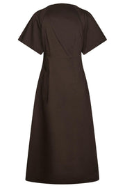 Illana Poplin Dress | Chocolate Brown | Kjole fra Neo Noir