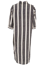 Talia Long Shirt Dress | Black Sand | Kjole fra Black Colour