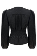 Tiki Ls Twist Blouse | Black Diamond | Bluse fra Liberté