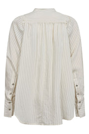 Scarlet Stripe Volume Shirt | Off white | Skjorte fra Co'couture