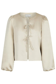 Daliska Dull Satin Blouse | Sand | Bluse fra Neo Noir