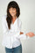 Hassie Pleat Shirt | White | Skjorte fra Mos Mosh