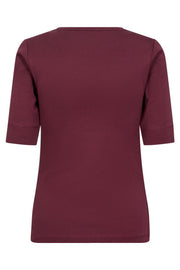 Granny SS Tee 33016 | Burgundy | T-Shirt fra Co'couture