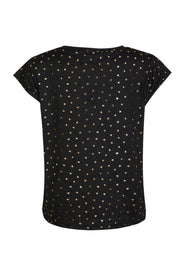 Alma U Tshirt | Black Gold Heart | Top fra Liberté