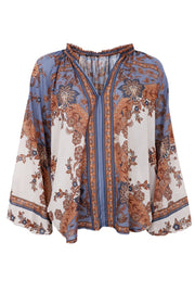 Indigo Blouse | Blue | Bluse fra Black Colour