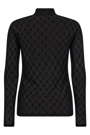 Mesh Turtle Neck | Sort | Top fra Hype the Detail