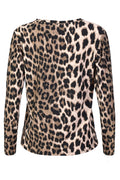 Alma Ls U T-Shirt | Big Lux Leo Fossil | Bluse von Liberté – nedsat