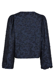 Daliska Artwork Blouse | Navy | Bluse fra Neo Noir