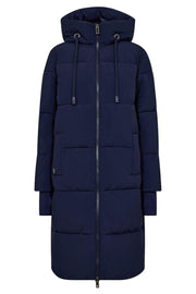 Ollie Terma Long Coat | Maritime Blue | Jakke fra Mos Mosh