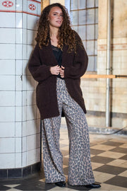 Isola Knit Cardigan | Coffee | Strik fra Black Colour