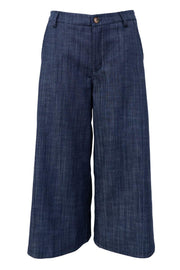 Box Culotte Pant | Navy Denim | Bukser fra Black Colour