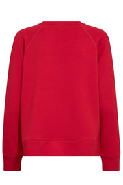 Abello O-LS Basic Sweatshirt  | Chinese Red | Sweats fra Mos Mosh