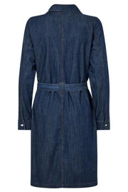 Malti Denim Dress  | Dark Blue | Kjole fra Mos Mosh