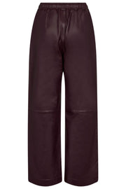 Phoebe PullOn Leather Pant 31243 | Plum | Bukser fra Co'couture