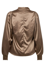 Cameron Waterfall LS Blouse | Walnut | Skjorte fra Co'couture