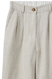 Adlana Linen Pant | Cement | Bukser fra Mos mosh