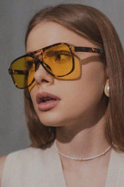 Skyline Sunnies | Brown/Yellow | Solbriller fra By Timm