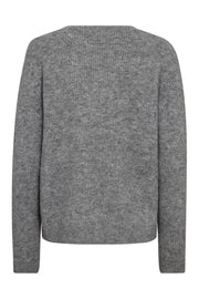 Money Pullover 204482 | Medium Grey mlg. | Strik fra Freequent