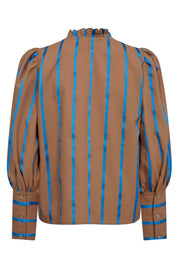 Bonnie Flash Stripe Shirt | Toffee | Skjorte fra Co'couture