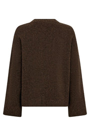 Roger O-Neck Knit 32196 | Mocca | Strik fra Co'couture