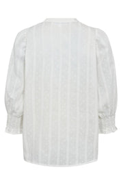 Maddie Frill SS Shirt 35819 | White | Top fra Co'couture