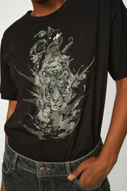 Corlett O-SS Tee | Black | T-shirt fra Mos Mosh