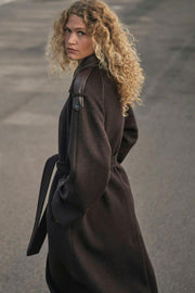 Eva Wool Coat  | Chocolate Torte | Jakke fra Mos Mosh