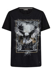 Elli O-SS Tee  | Black | T-shirt fra Mos Mosh