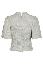 Possini Small Check Blouse | Creme | Bluse fra Neo Noir