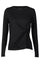 Alma Ls Twist Tshirt | Black | T-Shirt fra Liberté