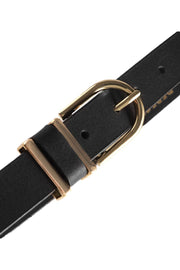 Jeans Belt 16354 | Black / Gold | Bælte fra Depeche