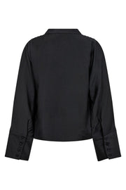 Callum Pintuck Blouse | Black | Skjorte fra Co'couture