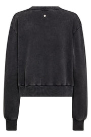 Cosette O-LS Deco Sweatshirt | Phantom | Bluse fra Mos Mosh