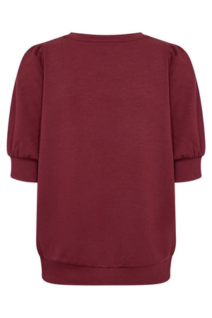 Tini Short Sleeve | Mørkerød | Bluse fra Statebird