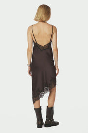 Sorelle Lace Dress | Dark Brown | Kjole fra Neo Noir