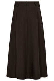 Luna Pocket Pleat Skirt 34222 | Dark Brown | Nederdel fra Co'couture