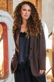 Evie Lace Strap Top | Black | Bluse fra Black Colour