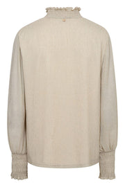 Ximena Glam LS blouse | Summer Sand | Bluse fra Mos Mosh