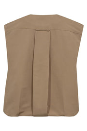 Elba Balloon Vest 30290 | Walnut | Jakke fra Co'couture