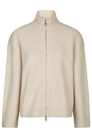 Asley Zip Knit Cardigan | Ivory | Strik fra Neo Noir