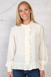 Gaya Blouse | Off White | Bluse fra Prepair