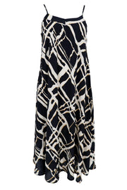 Luna Vea Strap Dress | Black Art | Kjole fra Black Colour
