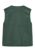 Teddy Waistcoat 207624 | Dark Forest | Jakke fra Freequent