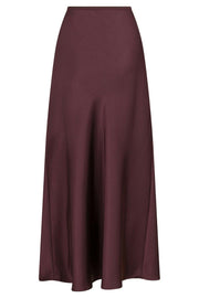 Vicky Heavy Sateen Skirt 159588 | Burgundy | Nederdel fra Neo Noir