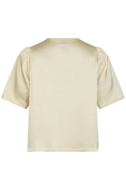 Largo Heavy Sateen Blouse | Light Yellow | Bluse fra Neo Noir