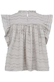 WavedingCC Top | Light Grey | Top fra Co'couture