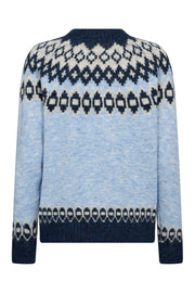 Novala Pullover 206810 | Wedgewood Mel. W. Salute Mel. | Strik fra Freequent