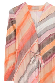 Kela short dress 52514 | Multi Diagonal Stripes Print | Kjole fra Gustav