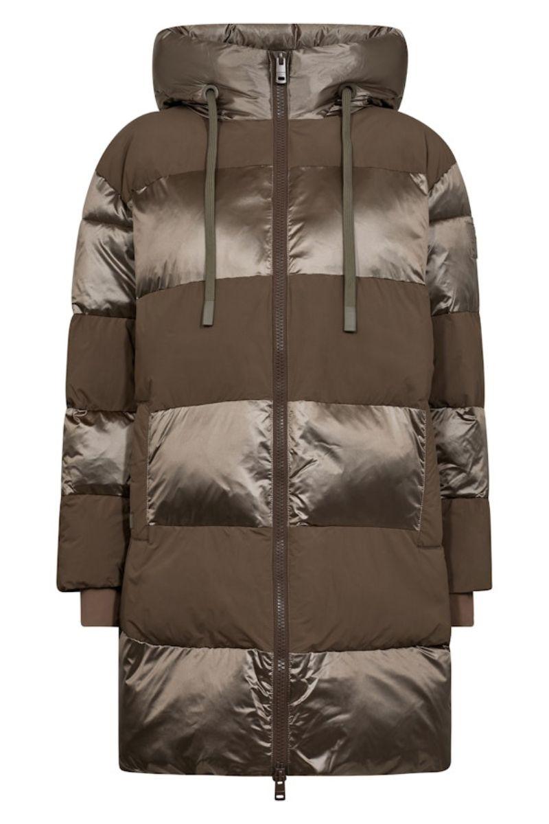 Mos Mosh Jakke | Chocolate Chip | MMAvon Block Jacket – Lisen.dk