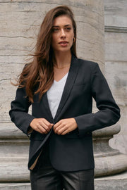 Phoebe Miley Blazer  | Black | Blazer fra Mos Mosh